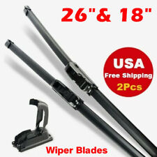 26 18 Bracketless Windshield Wiper Blades Hybrid Silicone J-hook Oem Quality