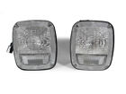 Depo Pair Of Clear Rear Tail Lights For 1997-2006 Jeep Wrangler Tj Rubicon