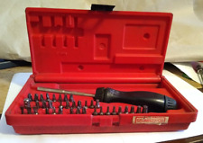 Snap On - 70th Anniversary - Black Ratcheting Screwdriver Set Wred Case - Rare