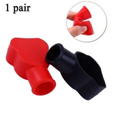 Car Trucks Rubber Red Black Battery Terminal Cover Insulating Cap Protector Set