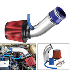3 Car Cold Air Intake Filter Induction Pipe Kit W Aluminum Power Flow Hose