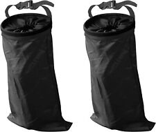 Car Trash Can 2 Pack Car Trash Bag Hanging With Elastic Opening Easy Mount