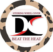 Nice Cow Tan Blk Steering Wheel Cover Goodqualitycool