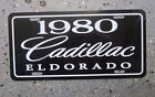 1980 Cadillac Eldorado License Plate Car Tag 80 Special Edition Caddy