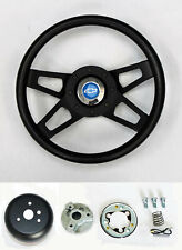 Nova Chevelle Monte Carlo 13 12 Black Black 4 Spoke Steering Wheel Blue Bowtie