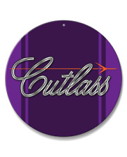 Oldsmobile Cutlass Emblem 1971 - 1977 Round Aluminum Sign - Made Usa - 14 Colors