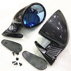 Racing Car Rear View Mirrors F1 Style Carbon Fiber Side Wing Plane Mirror Parts