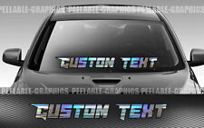 Custom Text Personalized Mas Windshield Banner Decal Sticker Jdm Diesel Euro Kdm
