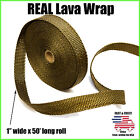 Thermal Zero Lava Exhaust Wrap Header Pipe Heat Insulation Tape Roll 1 X 50 Ft