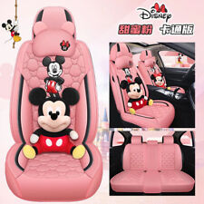 Luxury Car Seat Covers Mickey Mouse Universal Leather Christmas Gift