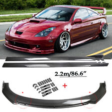 For Toyota Celica Gt Carbon Style Front Bumper Lip Spoiler 86.6 Side Skirts