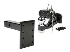 Mounting Plate W 8 Ton Pintle Hitch 2-516 Ball For Trailers