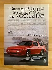 1988 Original Print Chrysler Conquest Blows The Off The 300zx And Rx-7