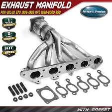 Exhaust Manifold W Gasket Kit For Volvo S70 1998-1999 V70 1998-2000 850 L5 2.4l