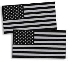 Black Ops Gray Usa Flag Sticker American Military Car Truck Decal Subdued Helmet