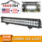 20inch 294w Led Work Light Bar Spot Flood Combo For Jeep Driving Offroad Suv Atv