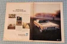 1972 Vintage 2 Page Print Ad 1973 Chrysler New Yorker The Car Changed Idea Didnt