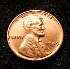 1949 Lincoln Wheat 1 Cent Penny Vintage Very Good Condition  Free Shipping