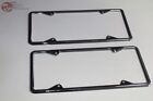 29-39 Chrome Front Rear California License Plate Frames Straight Corners New