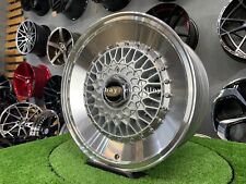 16 4x100 4x108 Rs Style Mesh Sport Slant Deep Dish Wheels For Bmw E30 Honda