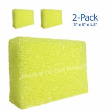 Bug Block Scrubber Sponge 3x5x1.5 Bugs Tar Bird Droppingstree Sap 2 Pack