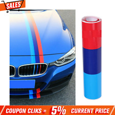 59 M-colored Stripe Trim Fit For Bmw Sticker Decal Racing Cosmetic Roof Bumper