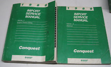 1989 Chrysler Conquest Factory Service Manuals