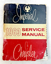Vintage 1963 Chrysler Imperial Service Manual