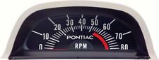 1968 Pontiac Firebird Hood Tachometer 5500 Red Line V8 Point Ignition