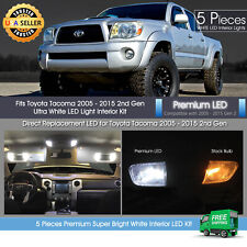 5x White Interior Led Lights Package For Toyota Tacoma 2005 - 2015 Led Light Kit