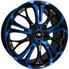 18x7.5 Blue Wheel Hd Spinout 4x100 4x4.5 40
