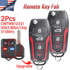 2 Upgraded Flip Remote Key Fob For 2004-2014 Ford F150 F250 4d63 Chip Cwtwb1u331