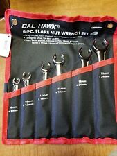 Cal-hawk 6-pc. Flare Nut Wrench Set - Metric