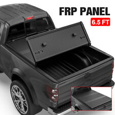 6.5ft Frp 3-fold Hard Truck Bed Tonneau Cover For 2016-2024 Nissan Titan Xd