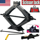 Heavy Duty 3 Ton Scissor Jack Lift Wcrank Speed Handle For Autosuvmvptrailer