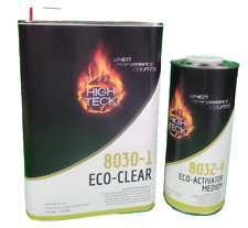 High Gloss Clear Coat Gallon Kit High Teck 8030 Eco-clear Medium Hardner