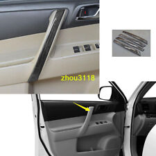 For Toyota Highlander 2008-2013 Black Wood Grain Interior Door Handle Cover Trim