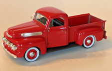 Denver Diecast 148 Scale 1951 Ford Pickup Red Chrome Rims White Wall Tires