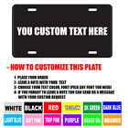 Black Personalized Custom Aluminum License Plate Car Tag Your Name Color