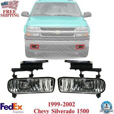 Set Of 2 Front Fog Lights Lamps Left Right Side For 1999-2002 Chevy Silverado