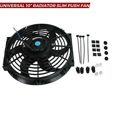 10 Inch Universal Radiator Slim Push Pull Fan Electric Cooling 12v Mounting Kit