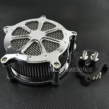 Chrome Air Cleaner Gray Intake Air Filter Fit For Harley Touring Trike 2008-2016