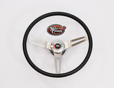 1969 1970 Chevelle Cushion Grip 3 Spoke Steering Wheel Black