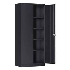 Heavy-duty Storage Cabinet 72 Lockable Tool Cabinet W Adjustable Shelves Steel