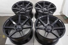 17x9 5x114.3 Wheels Ford Mustang Accord Civic Is300 Corolla Camry Black Rims 4
