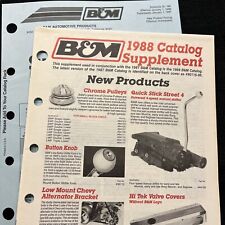 Original Vintage 1988 Bm Performance Catalog Speed Racing Parts