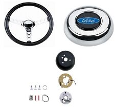 Grant Classic Steering Wheel Installation Kit Chrome Horn Button For F100 F250