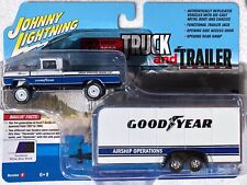 Johnny Lightning Truck Trailer Goodyear 1959 Ford Pickup F-250 And Trailer
