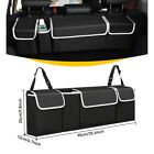 Oxford Car Cargo Back Seat Storage Bag Trunk Organizer Parts Black W 4 Pocket