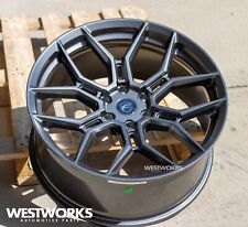 22x10 30 Forgestar X12 Wheel Set Fit Ford F150 R-forged 6x135 Anthracite Gray
